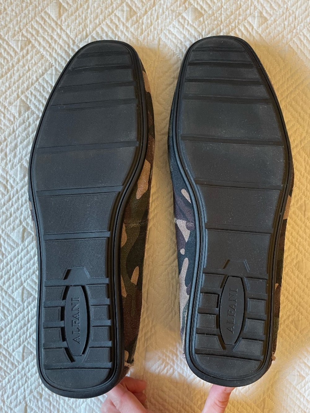 Alfani mens Bromley suede camo driving loafer shoes size 12M - Picture 9 of 13